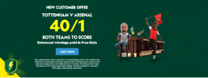 Paddy Power Offer: Get 40/1 On Both teams To Score